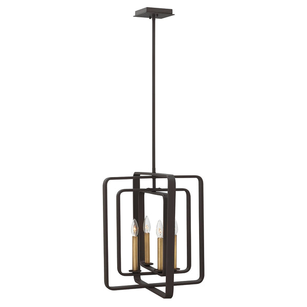 Quentin 4 Light Pendant in Buckeye Bronze Finish