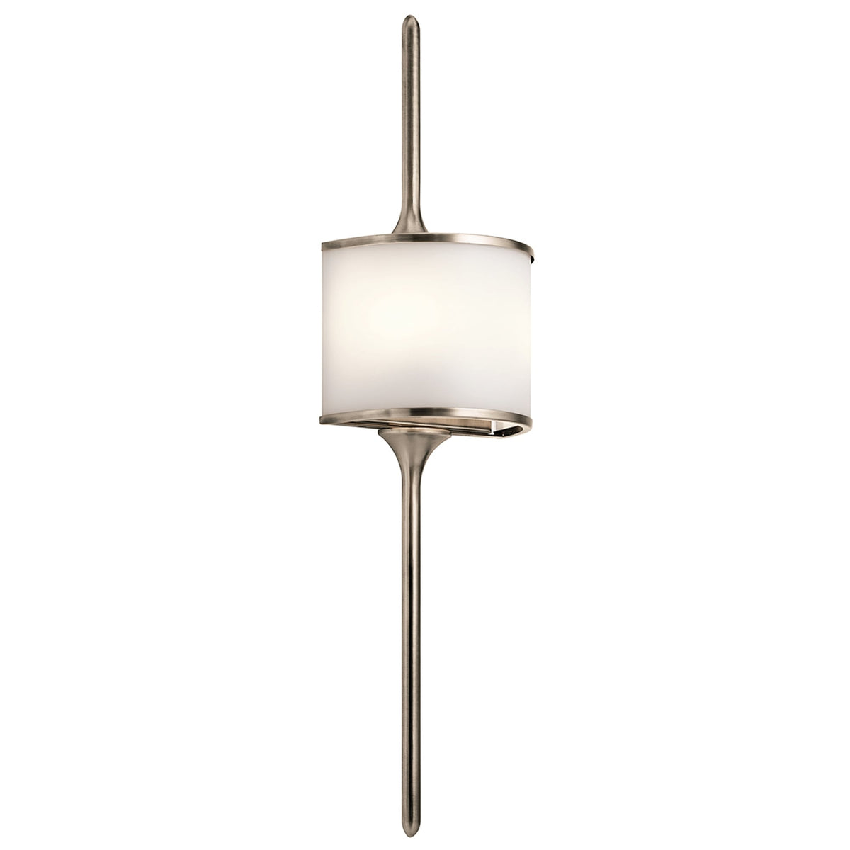 Mona IP44 2 Light Large Single Wall Light in Classic Pewter