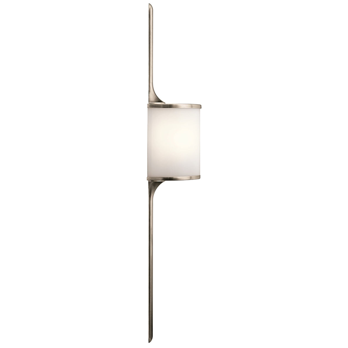 Mona IP44 2 Light Large Single Wall Light in Classic Pewter