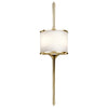 Mona IP44 2 Light Large Wall Light in Polished Brass