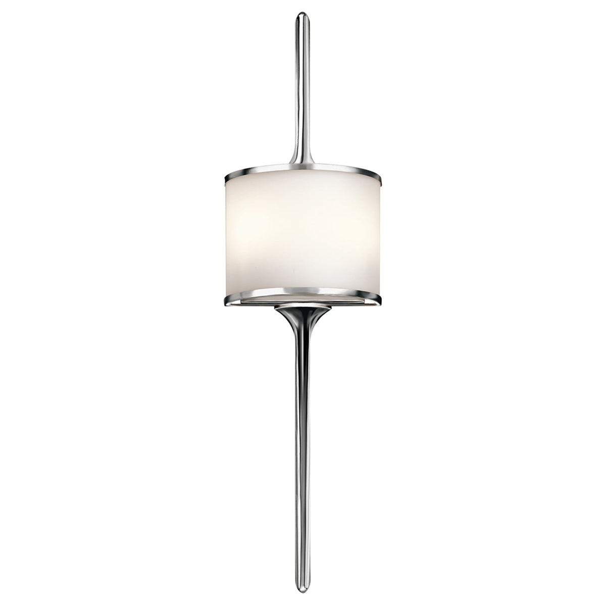 Mona IP44 2 Light Large Wall Light in Polished Chrome
