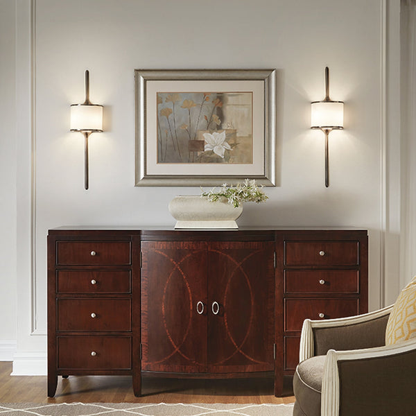 Mona IP44 2 Light Large Single Wall Light in Classic Pewter