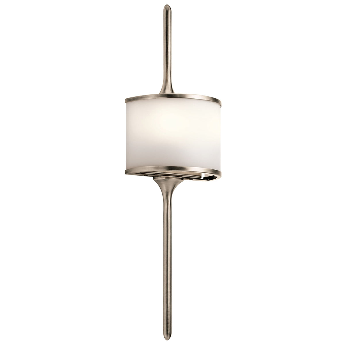 Mona IP44 2 Light Small Wall Light in Classic Pewter