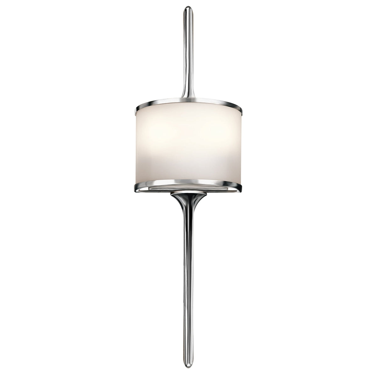 Mona IP44 2 Light Small Wall Light in Polished Chrome