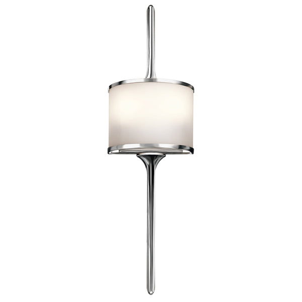 Mona IP44 2 Light Small Wall Light in Polished Chrome