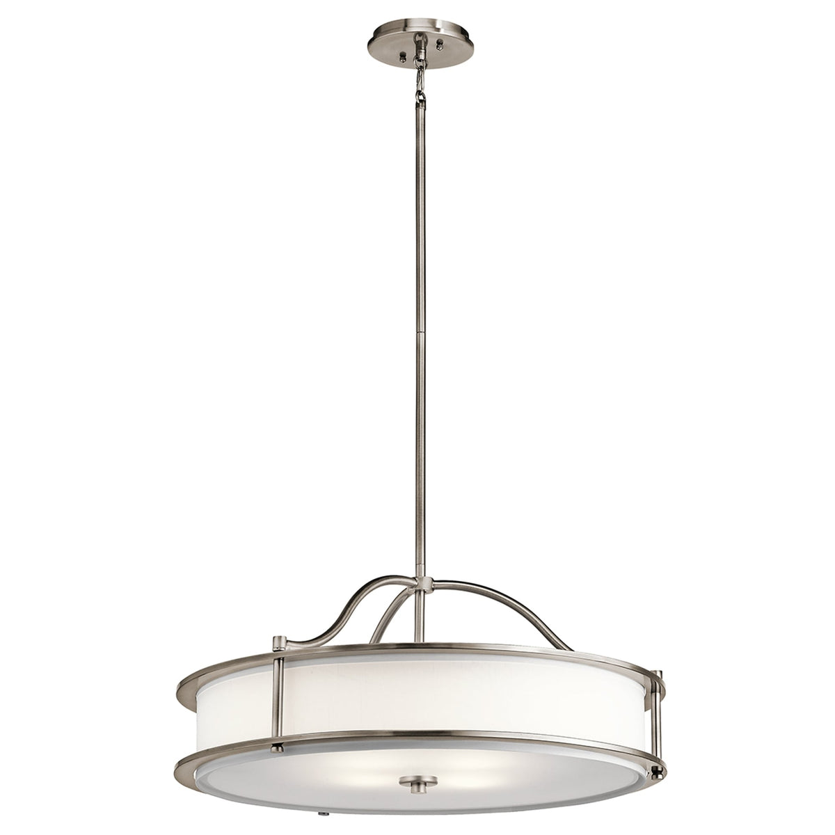 Emory 4 Light Pendant or Semi Flush Light in Classic Pewter