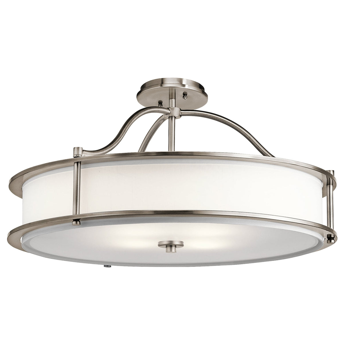 Emory 4 Light Pendant or Semi Flush Light in Classic Pewter