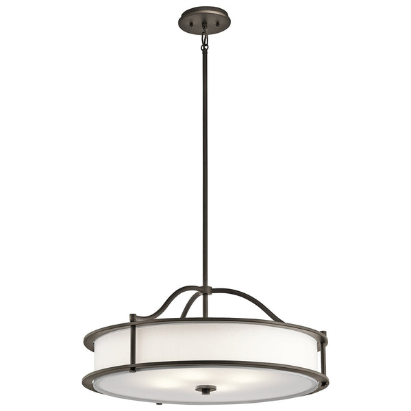 Emory 4 Light Pendant or Semi Flush Light in Olde Bronze