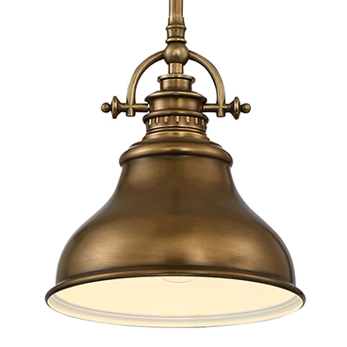 Emery Mini Pendant Light in Weathered Brass
