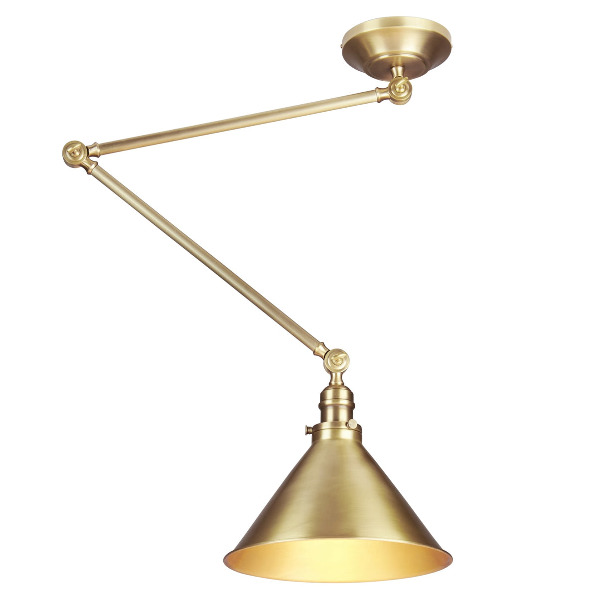 Provence Pendant or Wall Light in Aged Brass