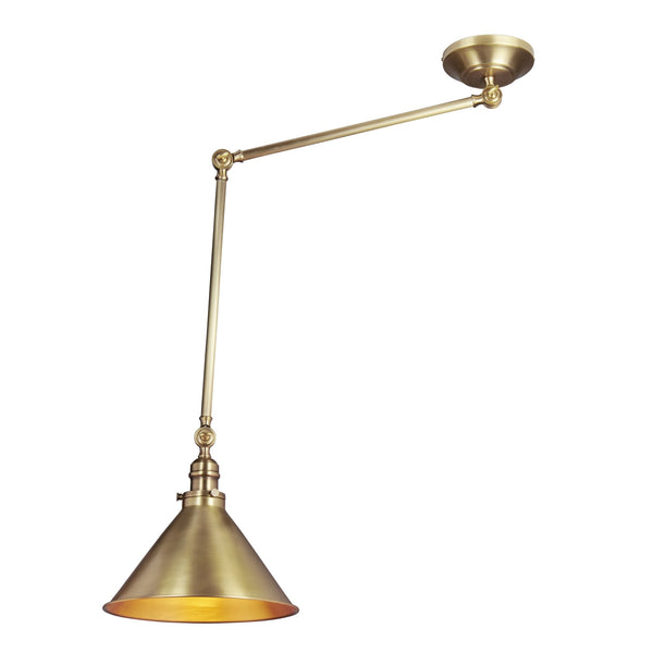 Provence Pendant or Wall Light in Aged Brass