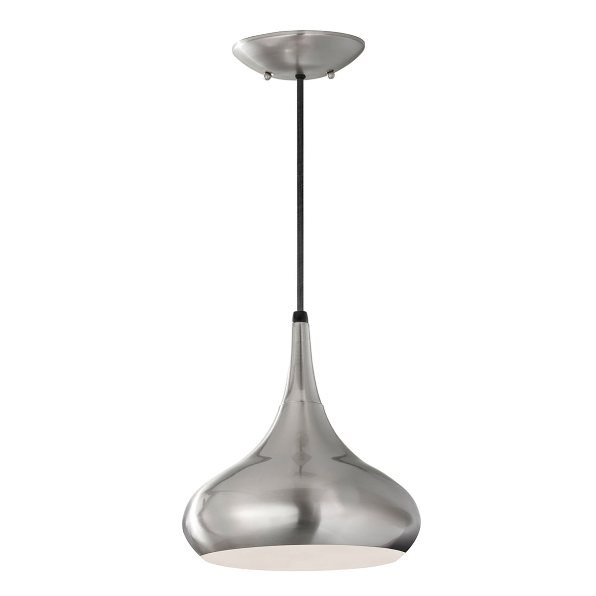 Beso Medium Steel Pendant in Brushed Steel