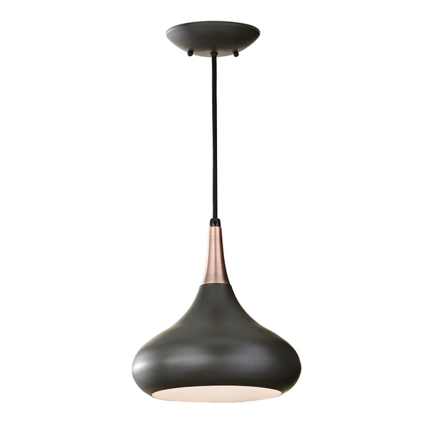 Beso Medium Steel Pendant in Dark Bronze