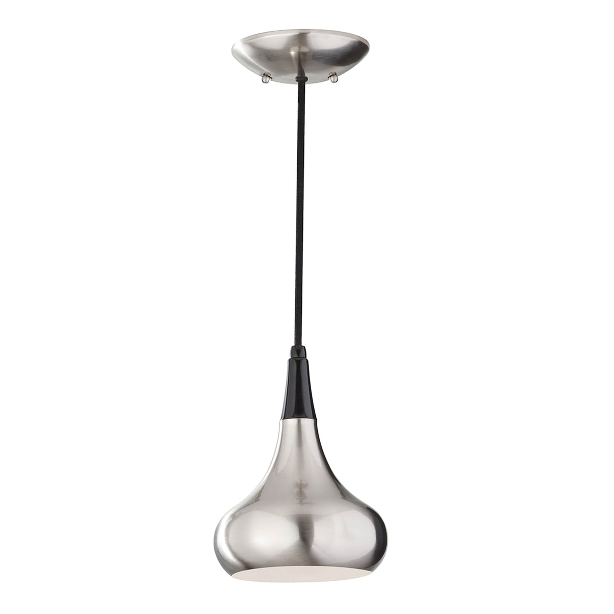 Beso Small Steel Pendant in Brushed Steel