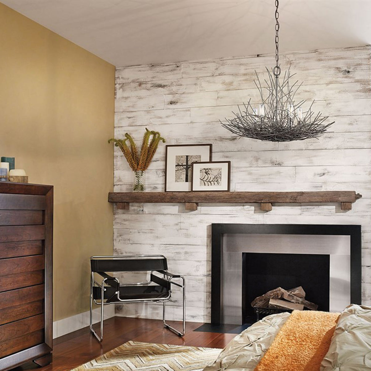 Organique 5 Light Chandelier Pendant in Olde Bronze