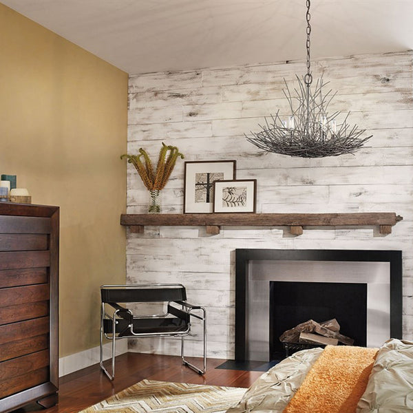 Organique 5 Light Chandelier Pendant in Olde Bronze