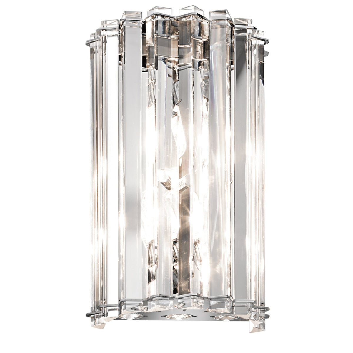 Crystal Skye IP44 LED Wall Light in Chrome