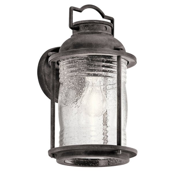 Ashland Bay Medium Outdoor Wall Lantern in Weathered Zinc