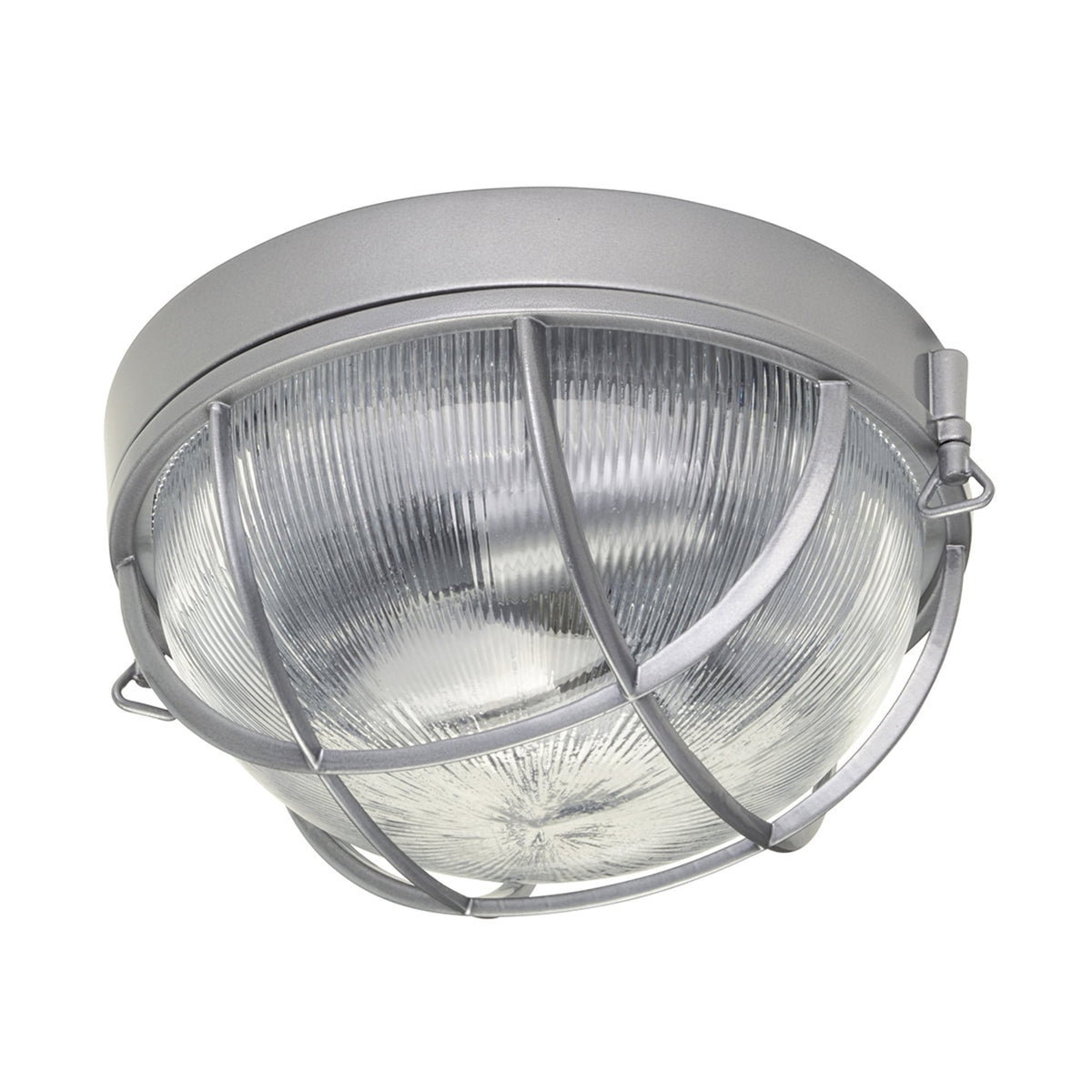 Marina Outdoor Bulkhead Flush Ceiling Light in Hematite