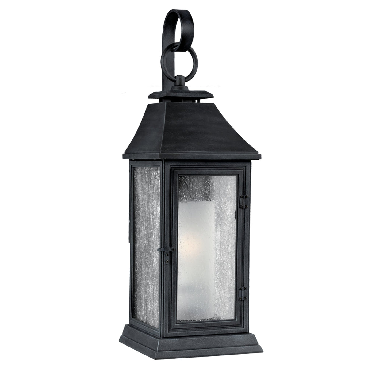 Shepherd Medium Coastal Wall Lantern in Dark Weathered Zinc