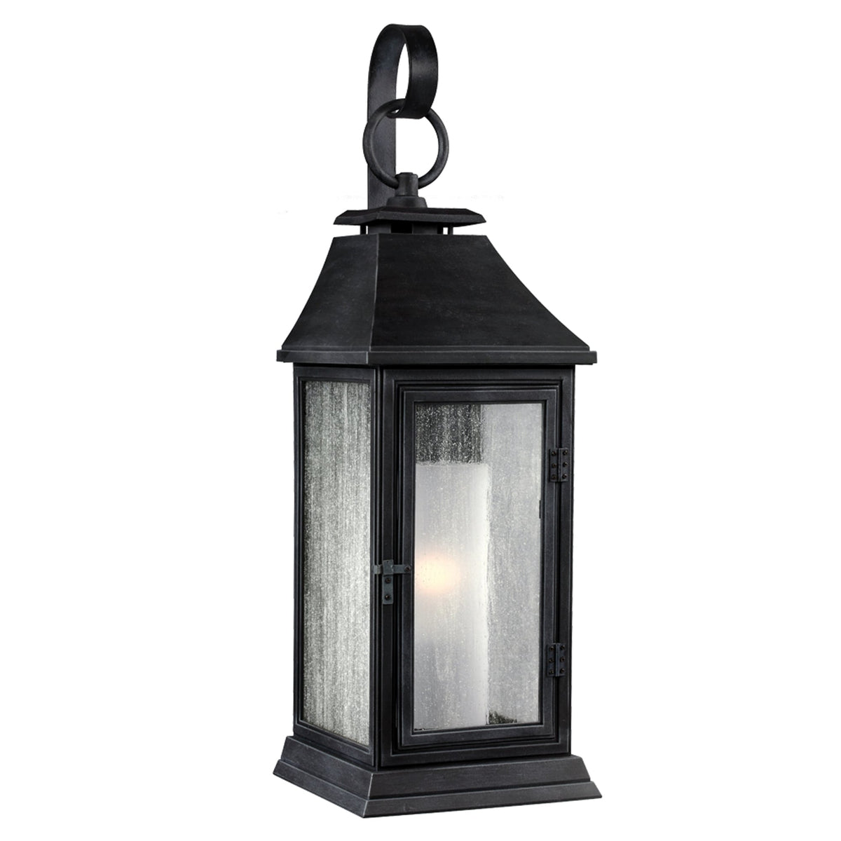 Shepherd Small Coastal Wall Lantern in Dark Weathered Zinc