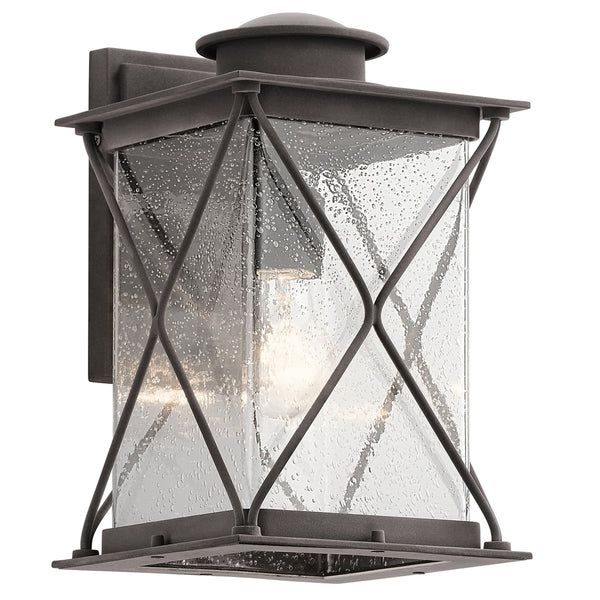 Argyle Medium Outdoor Wall Light in Weathered Zinc