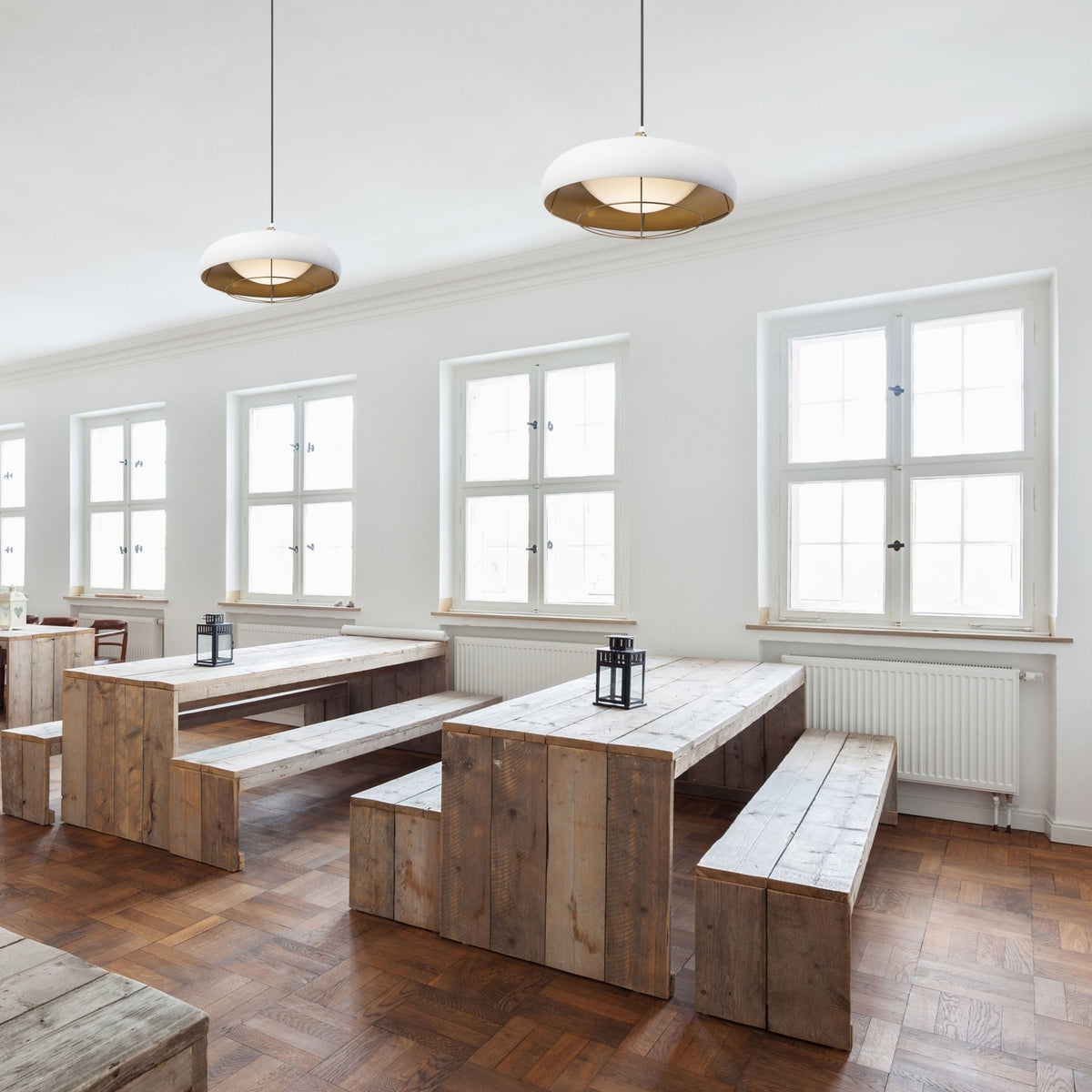 Sugar Surface Mounted 26.6W LED Urban Grey and Golden Pendant