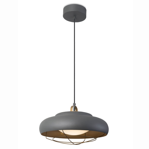 Sugar Surface Mounted 26.6W LED Urban Grey and Golden Pendant