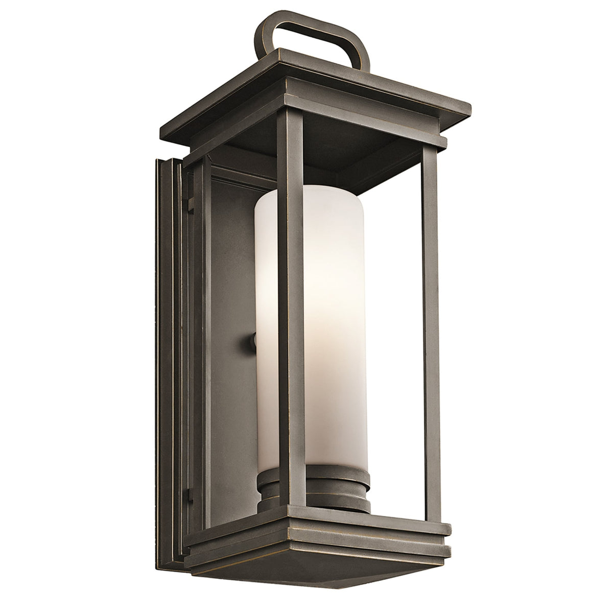 South Hope Medium Outdoor Wall Lantern in Rubbed Bronze