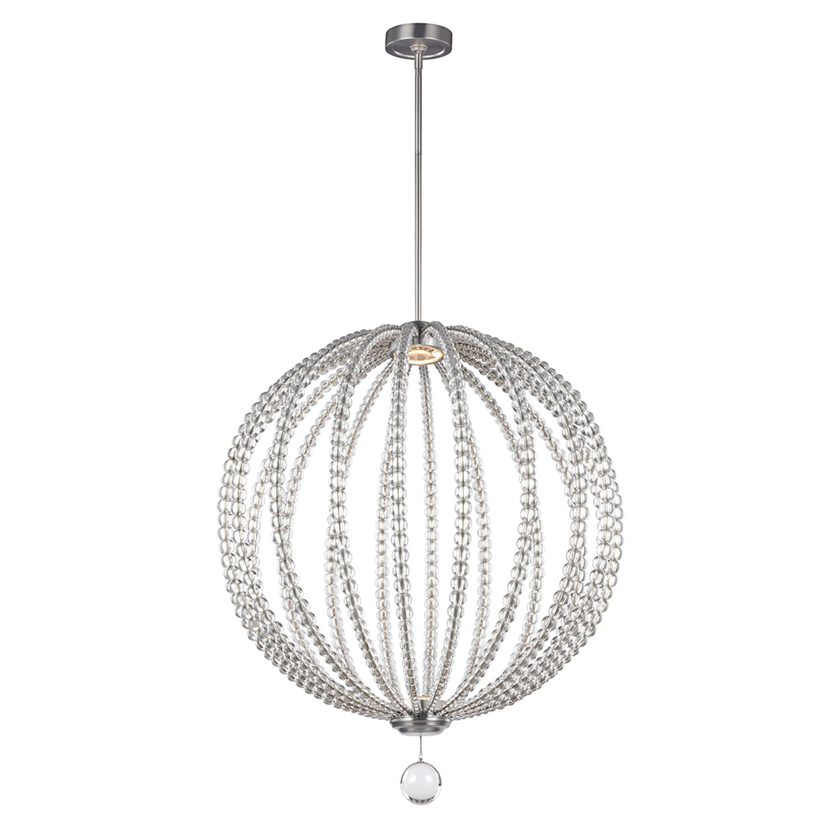 Oberlin Large LED Crystal Bead Orb Pendant