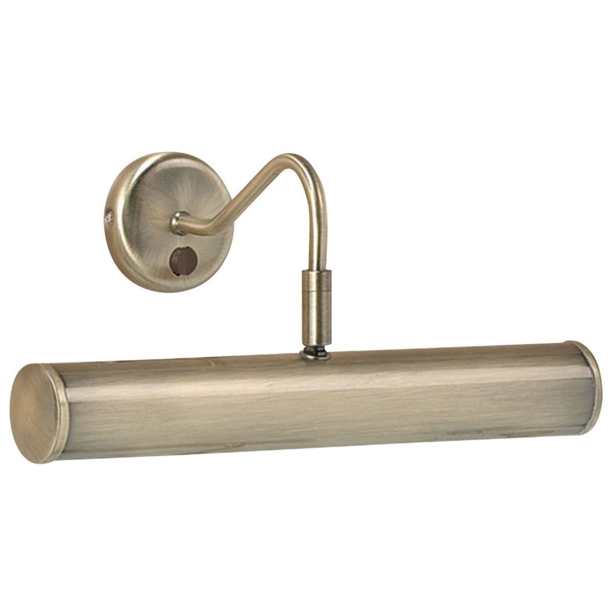 Turner 2 Light 355mm Switched Picture Light in Antique Brass