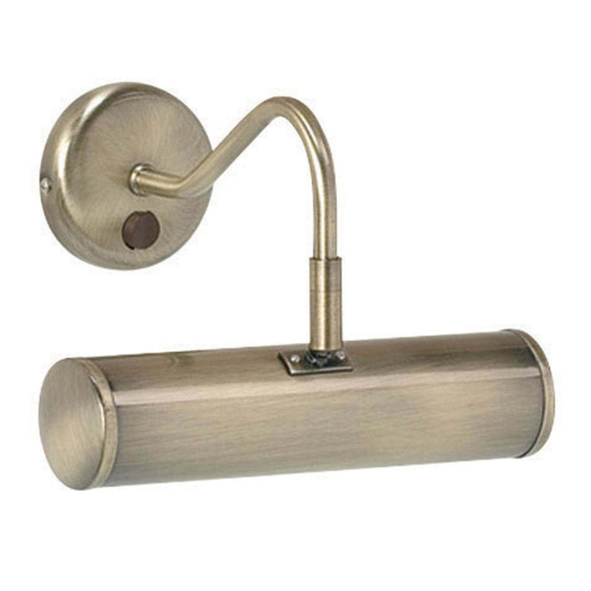 Turner 1 Light 230mm Switched Picture Light in Antique Brass
