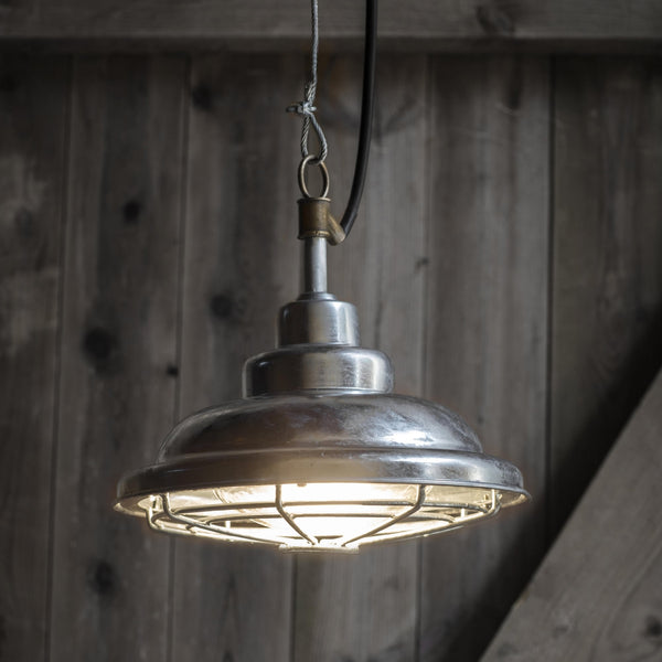 St Ives Mariner Galvanised Outdoor Pendant Light