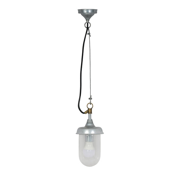 St Ives Harbour Galvanised Outdoor Pendant Light