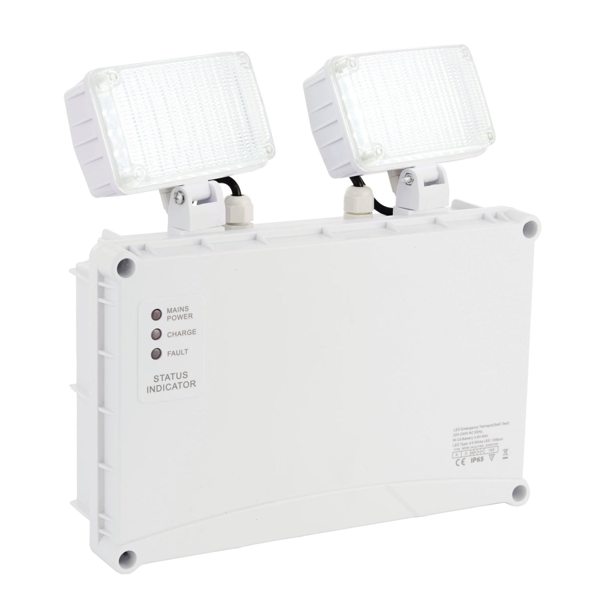 Sight Twin Exterior Spot 2 x 3W IP65 Non-Maintained Emergency Light