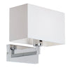 Piccolo Wall Light in Polished Chrome Plate with White Shade