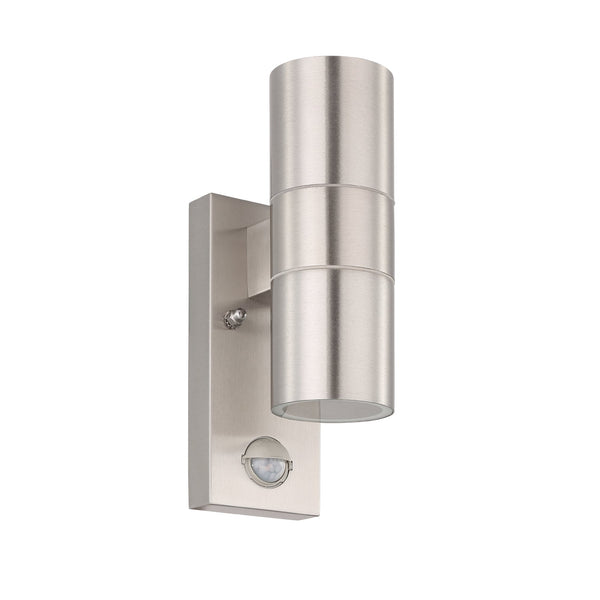 Riga 5 LED PIR Stainless Steel Up and Down Exterior Wall Light