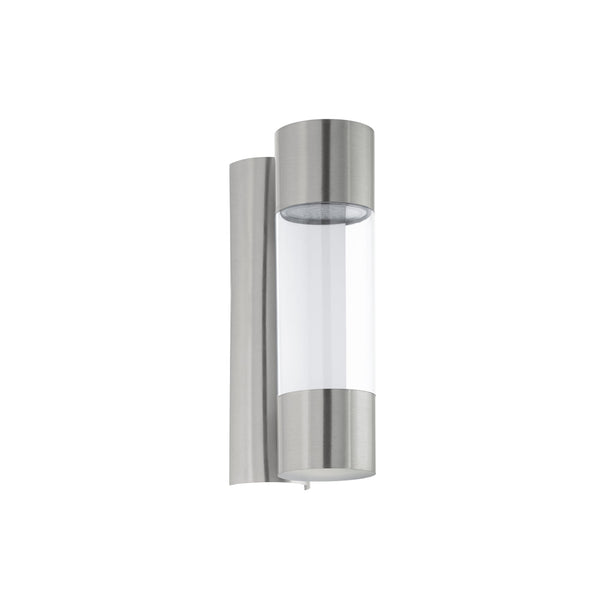 Robledo IP44 Exterior LED Wall Light in Stainless Steel