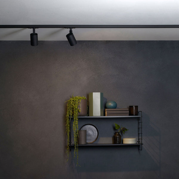 Ascoli GU10 Textured Black Track Spotlight