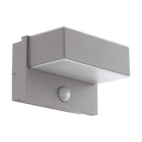 Azzinano Exterior PIR Wall Light in Silver