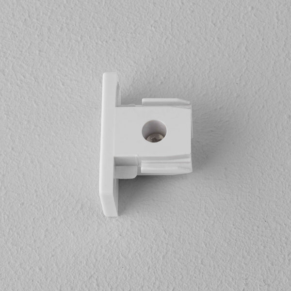 Track Lighting End Cap in White