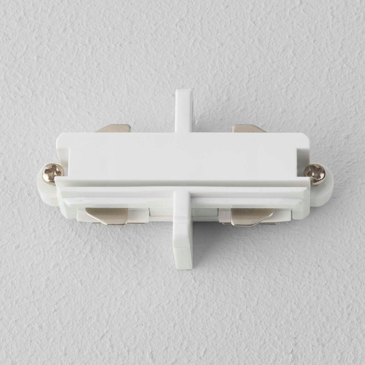 Track Lighting End to End Connector in White