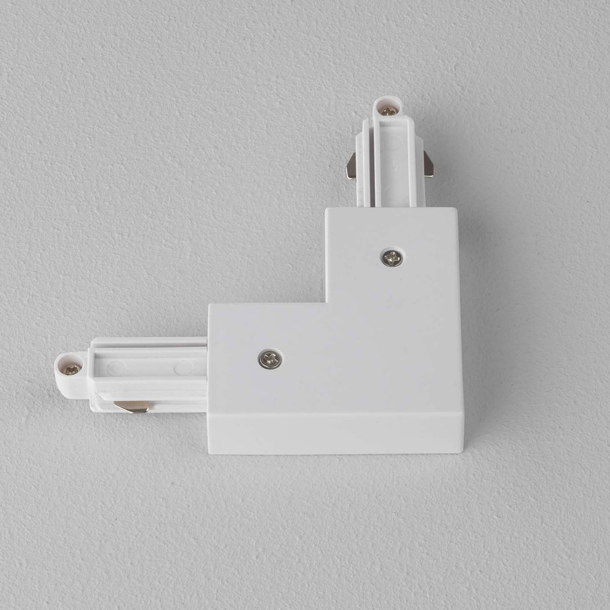 Track Lighting Left Connector in White
