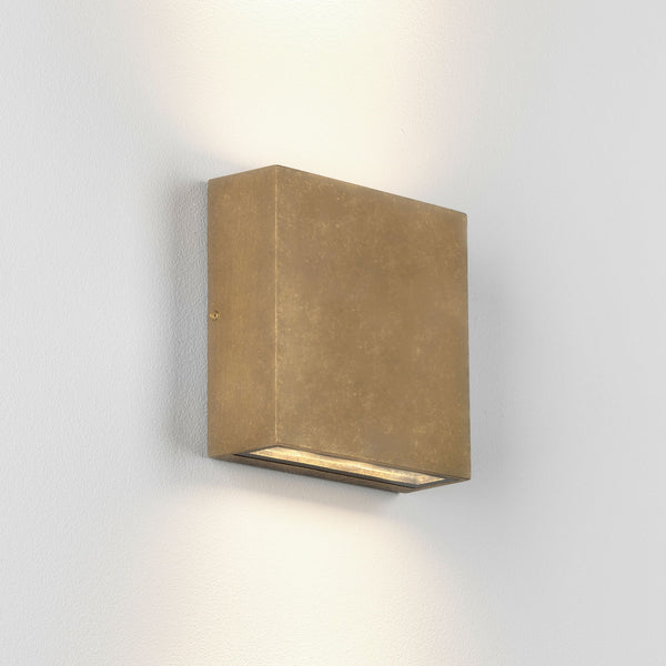 Elis Twin LED Exterior Solid Brass Wall Light