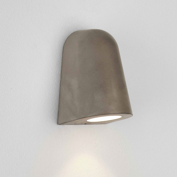 Mast IP44 Exterior Coastal Wall Light in Concrete