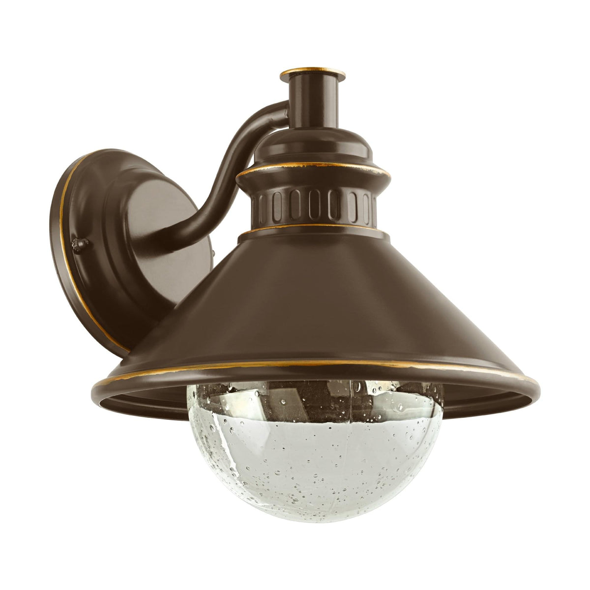 Albacete IP44 Outdoor Wall Light in Brown and Copper