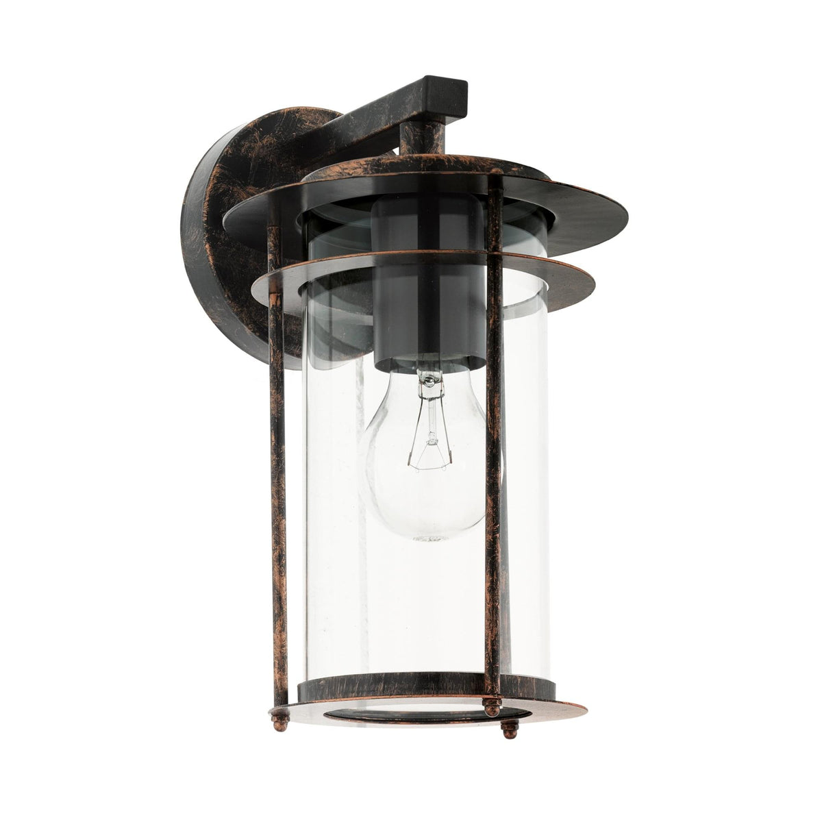 Valdeo IP44 Outdoor Wall Light in Antique Copper