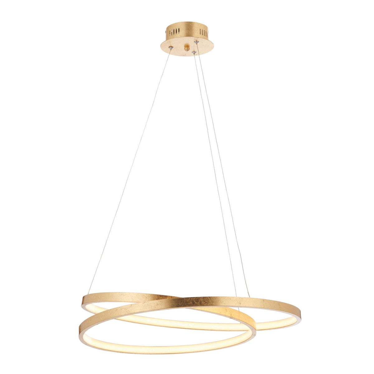 Scribble Pendant Light 33w LED Finished in Gold Leaf