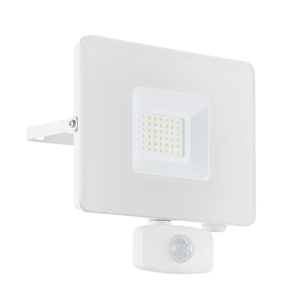 Faedo 3 LED IP44 Outdoor 30w PIR Sensor Flood Light in White