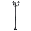 Laterna 4 Black IP44 Exterior Cast Aluminium Post Light